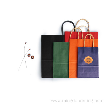 Customized size heavy loading packing kraft paper bag